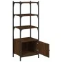 Bookshelf 3 shelves wood engineering brown 41x30x109.5 cm by , Bookcases and shelves - Ref: Foro24-839002, Price: 42,99 €, Di...