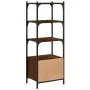 Bookshelf 3 shelves wood engineering brown 41x30x109.5 cm by , Bookcases and shelves - Ref: Foro24-839002, Price: 42,99 €, Di...