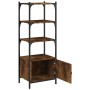 Bookcase with 3 shelves engineered wood smoke oak 41x30x109.5 cm by , Bookcases and shelves - Ref: Foro24-839000, Price: 49,7...
