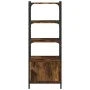 Bookcase with 3 shelves engineered wood smoke oak 41x30x109.5 cm by , Bookcases and shelves - Ref: Foro24-839000, Price: 49,0...