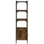 Bookcase with 3 shelves engineered wood smoke oak 41x30x109.5 cm by , Bookcases and shelves - Ref: Foro24-839000, Price: 49,0...