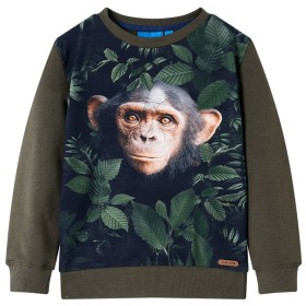 Sudadera infantil caqui 140