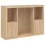 Sideboard with LED light 3 pieces engineered wood sonoma oak by , Sideboards - Ref: Foro24-3209130, Price: 198,67 €, Discount: %