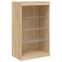 Sideboard mit LED-Licht, 3-teilig, Holzwerkstoff Sonoma-Eiche von , Sideboards - Ref: Foro24-3209130, Preis: 201,79 €, Rabatt: %