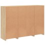 Sideboard with LED light 3 pieces engineered wood sonoma oak by , Sideboards - Ref: Foro24-3209130, Price: 201,79 €, Discount: %