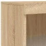 Sideboard with LED light 3 pieces engineered wood sonoma oak by , Sideboards - Ref: Foro24-3209130, Price: 198,67 €, Discount: %