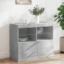 Sideboard with LED lights concrete gray 81x37x67 cm by , Sideboards - Ref: Foro24-836661, Price: 70,58 €, Discount: %