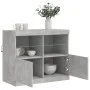 Aparador con luces LED gris hormigón 81x37x67 cm de , Aparadores - Ref: Foro24-836661, Precio: 70,56 €, Descuento: %