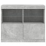 Sideboard mit betongrauen LED-Leuchten 81x37x67 cm von , Sideboards - Ref: Foro24-836661, Preis: 73,60 €, Rabatt: %