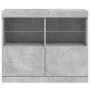 Sideboard with LED lights concrete gray 81x37x67 cm by , Sideboards - Ref: Foro24-836661, Price: 70,58 €, Discount: %