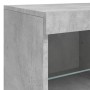 Sideboard with LED lights concrete gray 81x37x67 cm by , Sideboards - Ref: Foro24-836661, Price: 73,60 €, Discount: %
