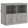 Sideboard mit LED-Leuchten in Sonoma-Grau 81x37x67 cm von , Sideboards - Ref: Foro24-836663, Preis: 90,23 €, Rabatt: %