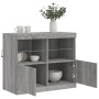 Sideboard mit LED-Leuchten in Sonoma-Grau 81x37x67 cm von , Sideboards - Ref: Foro24-836663, Preis: 90,23 €, Rabatt: %