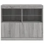 Sideboard with Sonoma gray LED lights 81x37x67 cm by , Sideboards - Ref: Foro24-836663, Price: 88,81 €, Discount: %