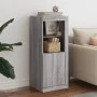 Sideboard with Sonoma grey LED lights 41x37x100 cm by , Sideboards - Ref: Foro24-836649, Price: 77,74 €, Discount: %