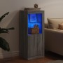Aparador con luces LED gris Sonoma 41x37x100 cm de , Aparadores - Ref: Foro24-836649, Precio: 82,47 €, Descuento: %