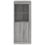 Aparador con luces LED gris Sonoma 41x37x100 cm de , Aparadores - Ref: Foro24-836649, Precio: 82,47 €, Descuento: %