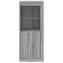 Sideboard with Sonoma grey LED lights 41x37x100 cm by , Sideboards - Ref: Foro24-836649, Price: 77,74 €, Discount: %