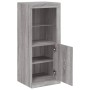 Aparador con luces LED gris Sonoma 41x37x100 cm de , Aparadores - Ref: Foro24-836649, Precio: 82,47 €, Descuento: %