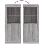 Aparador con luces LED gris Sonoma 41x37x100 cm de , Aparadores - Ref: Foro24-836649, Precio: 82,47 €, Descuento: %