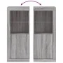 Sideboard with Sonoma grey LED lights 41x37x100 cm by , Sideboards - Ref: Foro24-836649, Price: 77,74 €, Discount: %