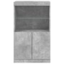 Sideboard with LED lights in concrete gray 60.5x37x100 cm by , Sideboards - Ref: Foro24-836668, Price: 73,71 €, Discount: %
