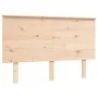 Bed frame with solid wood headboard 140x200 cm by , Beds and slatted bases - Ref: Foro24-3195221, Price: 133,03 €, Discount: %