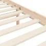 Bed frame with solid wood headboard 140x200 cm by , Beds and slatted bases - Ref: Foro24-3195221, Price: 133,03 €, Discount: %