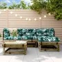Garden sofa set 5 pieces impregnated pine wood by , Garden sets - Ref: Foro24-3186164, Price: 264,69 €, Discount: %