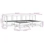 Garden sofa set 5 pieces impregnated pine wood by , Garden sets - Ref: Foro24-3186164, Price: 264,69 €, Discount: %