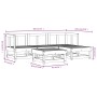 Gartensofa-Set 5-teilig aus imprägniertem Kiefernholz von , Gartensets - Ref: Foro24-3186164, Preis: 268,24 €, Rabatt: %