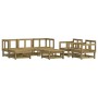 Garden furniture set 7 pieces impregnated pine wood by , Garden sets - Ref: Foro24-3186220, Price: 374,25 €, Discount: %