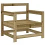 Garden furniture set 7 pieces impregnated pine wood by , Garden sets - Ref: Foro24-3186234, Price: 387,68 €, Discount: %