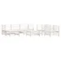 Garden furniture set 7 pieces solid white pine wood by , Garden sets - Ref: Foro24-3186236, Price: 487,15 €, Discount: %