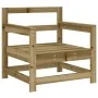 Garden furniture set 7 pieces impregnated pine wood by , Garden sets - Ref: Foro24-3186248, Price: 416,53 €, Discount: %