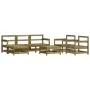 Juego de muebles de jardín 7 pzas madera de pino impregnada de , Conjuntos de jardín - Ref: Foro24-3186255, Precio: 390,32 €,...