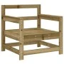 Juego de muebles de jardín 7 pzas madera de pino impregnada de , Conjuntos de jardín - Ref: Foro24-3186255, Precio: 390,32 €,...