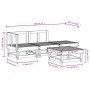 Gartenmöbel-Set 4-teilig aus massivem Kiefernholz von , Gartensets - Ref: Foro24-3186480, Preis: 188,87 €, Rabatt: %