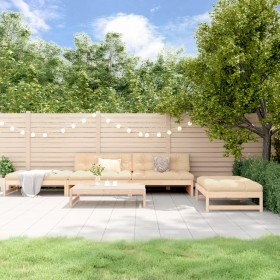 Gartensofa-Set 5-teilig aus massivem Kiefernholz von , Gartensets - Ref: Foro24-3186634, Preis: 455,46 €, Rabatt: %