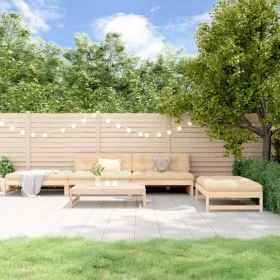 Gartensofa-Set 5-teilig aus massivem Kiefernholz von , Gartensets - Ref: Foro24-3186634, Preis: 451,11 €, Rabatt: %