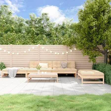 Juego de sofás de jardín 5 piezas madera maciza de pino de , Conjuntos de jardín - Ref: Foro24-3186634, Precio: 449,54 €, Des...
