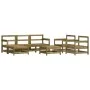 Garden furniture set 7 pieces impregnated pine wood by , Garden sets - Ref: Foro24-3186262, Price: 393,10 €, Discount: %