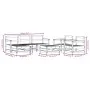 Garden furniture set 7 pieces impregnated pine wood by , Garden sets - Ref: Foro24-3186262, Price: 393,10 €, Discount: %