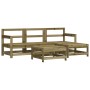 Gartensofa-Set 5-teilig aus imprägniertem Kiefernholz von , Gartensets - Ref: Foro24-3186185, Preis: 268,40 €, Rabatt: %