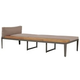 Lounger with cushions solid brown acacia wood by vidaXL, Loungers - Ref: Foro24-44249, Price: 173,48 €, Discount: %