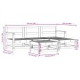 Garden sofa set 5 pieces impregnated pine wood by , Garden sets - Ref: Foro24-3186185, Price: 268,31 €, Discount: %