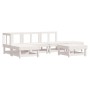 Gartenmöbel-Set 6-teilig aus massivem weißem Kiefernholz von , Gartensets - Ref: Foro24-3186306, Preis: 336,27 €, Rabatt: %