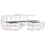 Gartenmöbel-Set 6-teilig aus massivem weißem Kiefernholz von , Gartensets - Ref: Foro24-3186306, Preis: 336,27 €, Rabatt: %