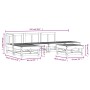 Garden furniture set 6 pieces solid wood Douglas fir by , Garden sets - Ref: Foro24-3186310, Price: 300,01 €, Discount: %