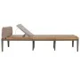 Liege mit Kissen aus massivem braunem Akazienholz von vidaXL, Liegen - Ref: Foro24-44249, Preis: 173,47 €, Rabatt: %